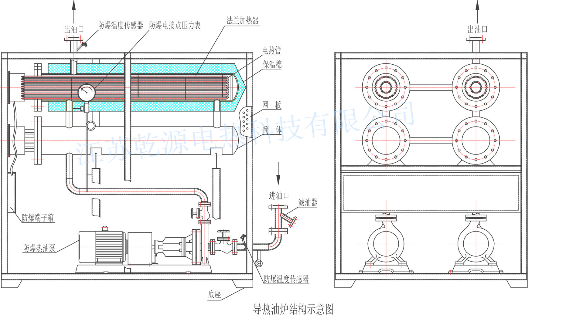 小型导热油炉电热器